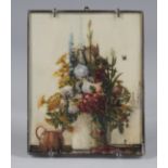 Henry H. Powell - 'Summer Glory' (Miniature Still Life), watercolour on ivory, signed with