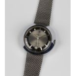 A Hamilton Odyssee 2001 Automatic bracelet wristwatch, the signed black and silvered dial with baton