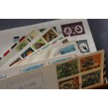 A collection of world covers, including postal stationery India from 1869, Fiji 1941, first Trans