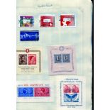 A collection of foreign stamps in sixteen albums and stock books, with mostly used collections of