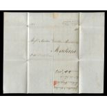 A collection of Great Britain postal history, including pre-stamp covers, 1841 1d red browns,