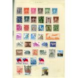 A collection of seven albums and stock books, containing world stamps and some Air Mail covers,