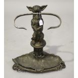 A cast iron stick stand, after a design by Coalbrookdale, in the form of a dog standing on its
