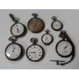 A .800 silver cased keyless wind open-faced gentleman's pocket watch, with unsigned jewelled