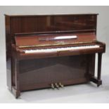 A Yamaha mahogany cased upright piano, U1 model, bearing frame and case number 'H2468731', height