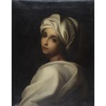 After Guido Reni - Portrait of Beatrice Cenci, oil on canvas, 62.5cm x 49cm, within a gilt