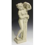A late 20th century cast composition figure of a classical maiden, height 74cm. Provenance: from the