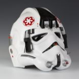 STAR WARS. A Dan Laws replica AT-AT driver's helmet, the interior signed and dated 2007 by Dan Laws,