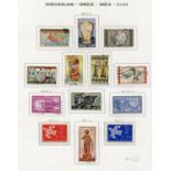 A collection of fourteen stamp albums and stock books containing Greece from Hermes heads to