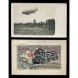A collection of approximately 54 postcards, the majority of military interest, including an