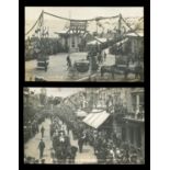 A group of 3 photographic postcards relating to the re-opening of Worthing Pier on May 29th 1914.