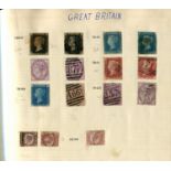 Two albums of Great Britain and British Commonwealth stamps, including two 1840 1d black used, 1d