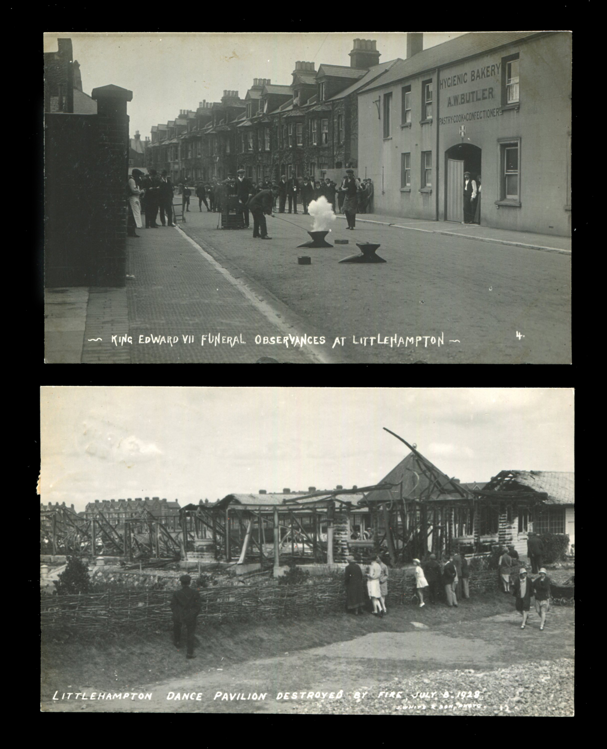 A group of 10 postcards of Littlehampton, West Sussex, including 2 photographic postcards titled '