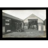 A photographic postcard of The Grand Motor Works Garage, Worthing, West Sussex, published by Otto