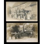 A group of 4 photographic postcards of Angmering, West Sussex, comprising a postcard of two