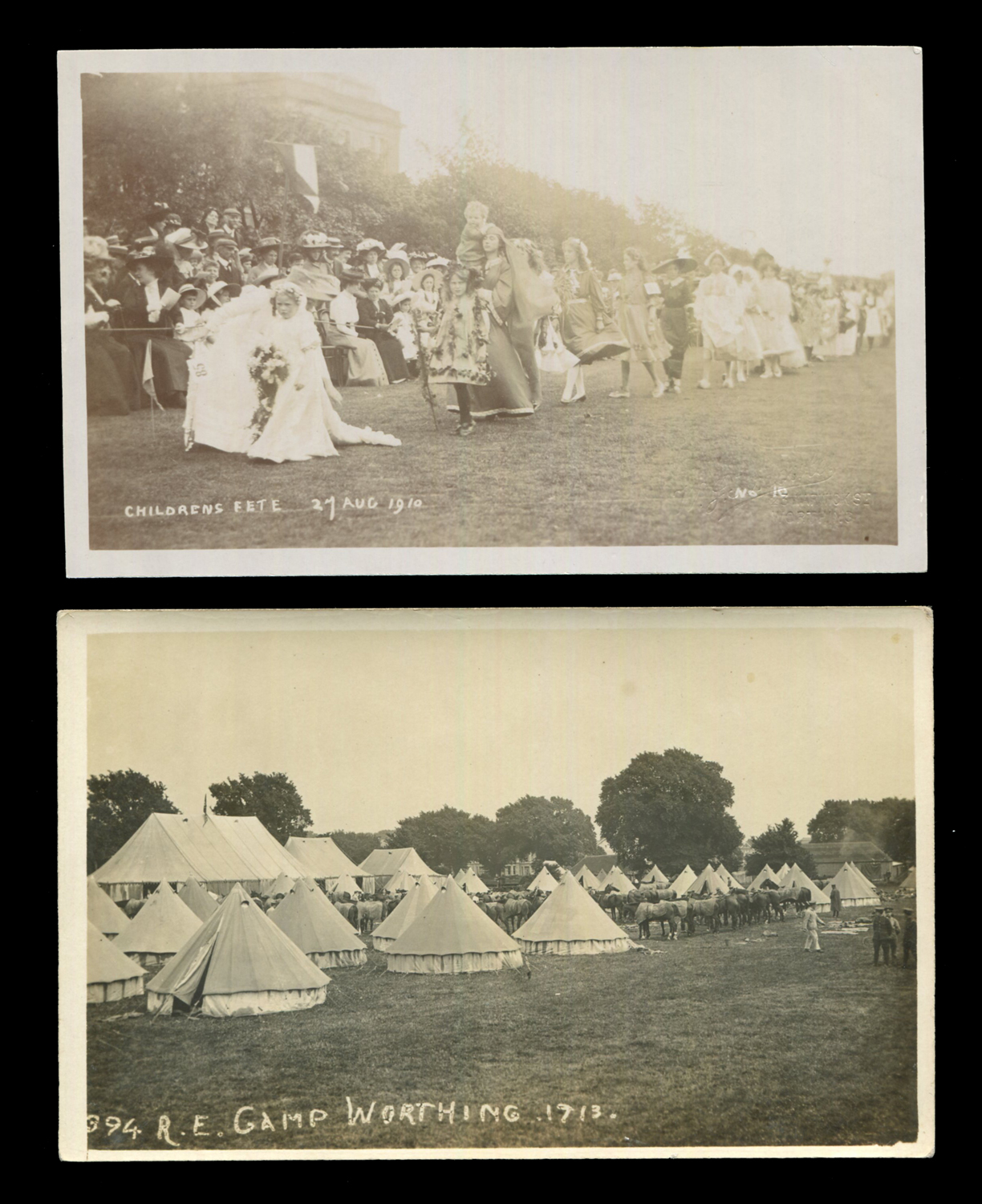 An album containing approximately 180 postcards of Worthing, West Sussex, and its environs, - Image 2 of 3