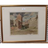 Thomas Stuart Milner - 'Knaresborough, Yorkshire', watercolour, signed and dated '46 recto, titled