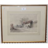 Owen Frederick Morgan - 'Country Pub, Sussex', 20th century watercolour, signed recto, titled to