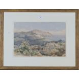 Angelos Giallina - Corfu Landscapes, a pair of late 19th/early 20th century watercolours, both