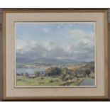 Trevor Chamberlain - 'Overlooking Kirkcudbright, Kircudbrightshire', oil on canvas, signed and dated