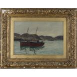 Andrew Black - 'In the Harbour, Tarbert, Loch Fyne', late 19th/early 20th century oil on canvas,