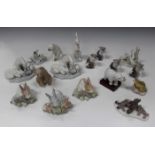 Sixteen Lladro porcelain models of animals, including Lucky Elephant, No. 8036, boxed, Nature's