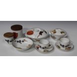 A Royal Worcester Wild Harvest pattern part service, including a large serving bowl, four tureens