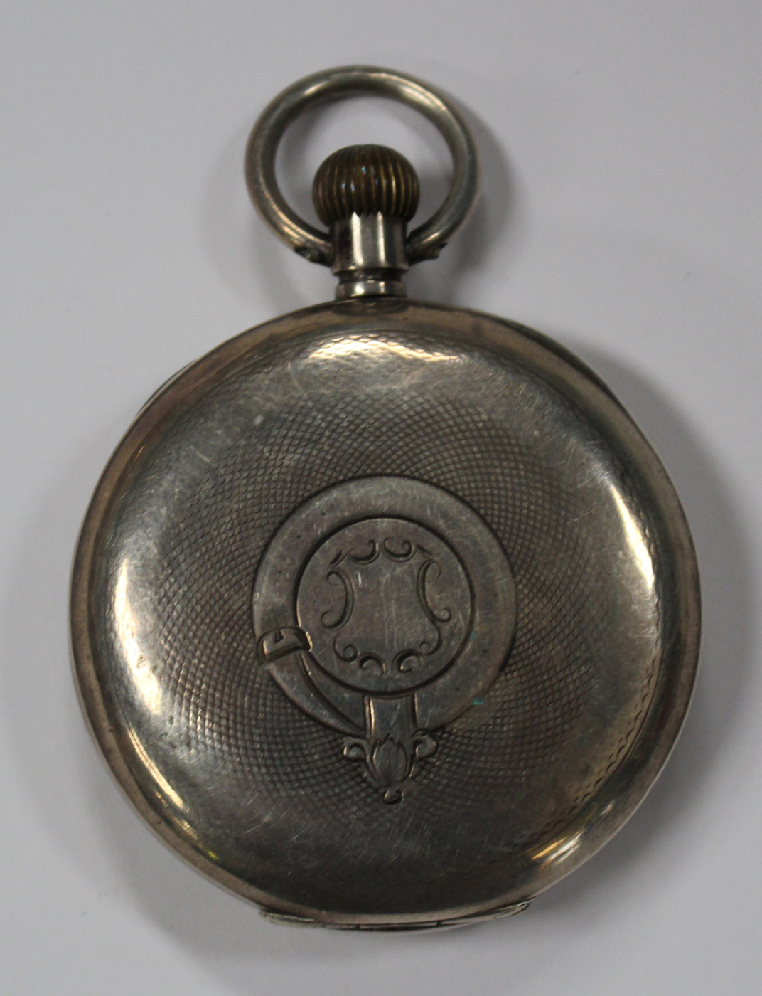 An Omega silver cased keyless wind open-faced gentleman's pocket watch, with a signed gilt - Image 2 of 4