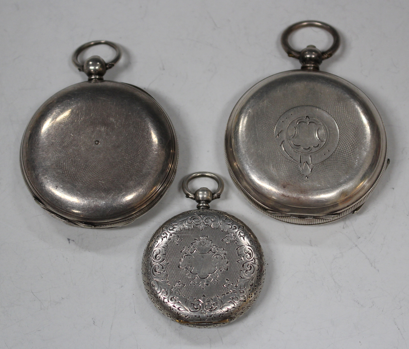 A silver keywind hunting cased pocket watch with a gilt fusee movement, London 1858, case diameter - Image 2 of 5