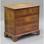 An early 20th century George I style walnut chest of two short and two long drawers, on bracket