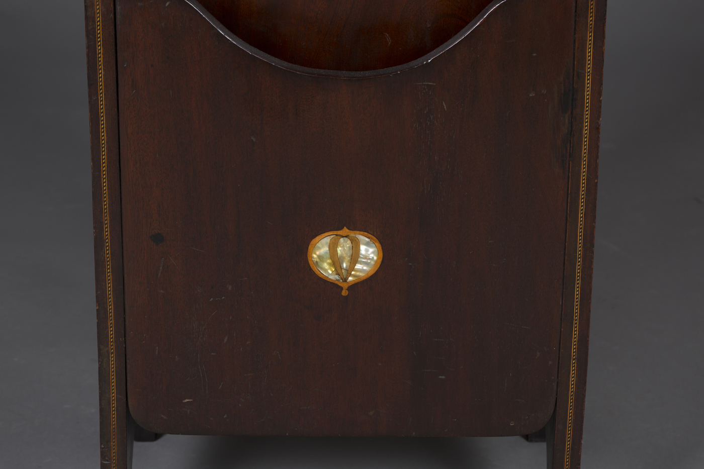 An Edwardian Arts and Crafts Glasgow School mahogany magazine rack, probably by Wylie & Lochhead, - Image 2 of 2