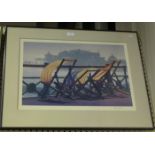 Philip Dunn - 'Empty Spaces' (Deck Chairs by the West Pier, Brighton), 20th century colour print,