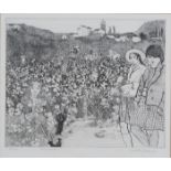 Anthony Gross - 'The Grape Pickers', 20th century monochrome etching, signed, titled and editioned