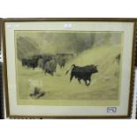 Colin Murray, after John MacWhirter - The Vanguard, monochrome etching, signed by both the artist