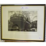 Anthony Dyson - 'Rebirth - S.S. Great Britain', 20th century etching with aquatint, signed, titled