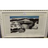 Reginald James Lloyd - 'Melting Snow' (Dartmoor), screenprint, signed, dated 1970 and editioned 'A/