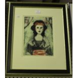 Nicola Slattery - 'Kimono', 21st century etching with aquatint, signed, titled, dated '14 and