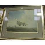 Gerald Coulson - Concorde Taking Off, 20th century colour print, signed in pencil by the artist