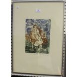 Peggy Hinaekian - 'Le Temps d'aimer' and 'Plaisirs d'amour', a pair of 20th century etchings with