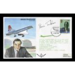 A group of three albums devoted to Concorde flight covers, first day covers, several pilot signed,