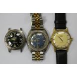 Two Zodiac Sea Wolf Automatic gentlemen's wristwatches, each case diameter 3.5cm, and a Zodiac