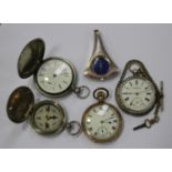 A Waltham USA gilt metal cased keyless wind open-faced gentleman's pocket watch, case diameter