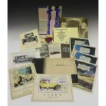 A group of early motor cars sales brochures and pull-out leaflets, including 'Willys-Knight', '