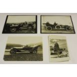 A large collection of approximately 800 black and white motoring related photographs, including