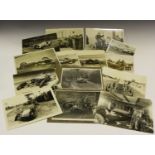 A large collection of approximately 800 black and white motor sport and motor rally related