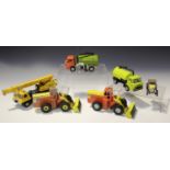A small collection of Dinky Toys, including a No. 561 Blaw Knox bulldozer, boxed, a No. 285