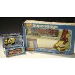 A Matchbox Superkings K.44 Bridge Layer set, a K.27 Miss Embassy Powerboat and Transporter and a K.