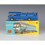 A Corgi Toys Major No. 1126 Ecurie Ecosse Racing Car Transporter, finished in metallic dark blue