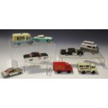 A collection of die-cast vehicles, including a Dinky Toys No. 231 Maserati, a Corgi Toys Mr Softee