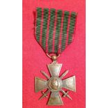 French 1914-18 Croix de Guerre Medal